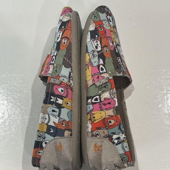 Bob's for Dogs Canvas Flats Slip on Shoes Sketchers Memory Foam Women's 8 - Picture 10 of 12